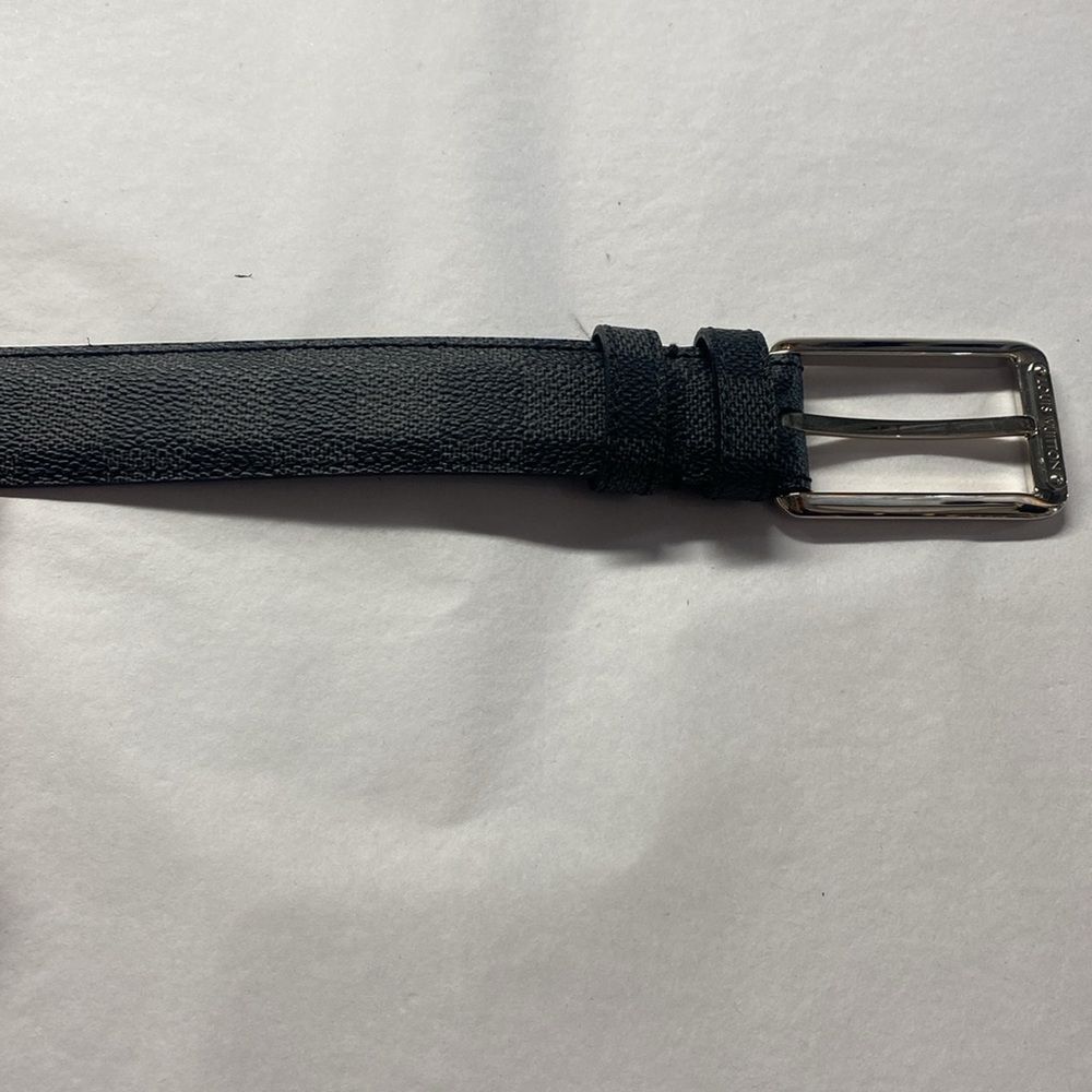 Louis Vuitton Men's Damier Black Checkered Belt - Picture 2 of 6